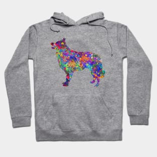 Schipperke Dog watercolor Hoodie